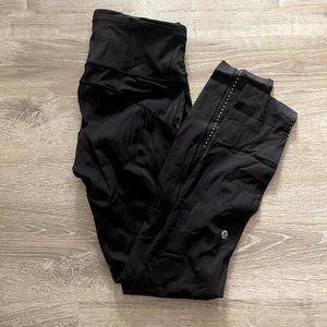 [Lululemon] Fast & Free Crop 19" Reflective sz 6